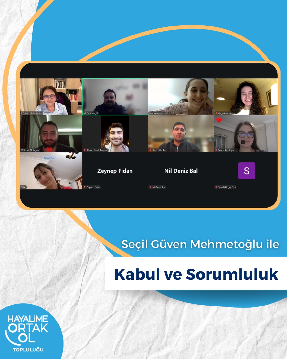 2025 yılının son eğitiminde, sevgili Kurumsal Eğitmen Seçil Güven Mehmetoğlu ile birlikte gerçekleştirdiğimiz “Kabul ve Sorumluluk” eğitiminde bir araya gelmenin mutluluğunu yaşadık. 💙
Bu ilham verici buluşmada, kabul etmenin yaşamımızdaki yerini ve gücünü etkileşimli çalışmalar ve düşündürücü sorular eşliğinde keşfettik. Sorumluluğun yalnızca bir görev değil; bakış açımızı, davranışlarımızı ve seçimlerimizi şekillendiren önemli bir farkındalık alanı olduğunu birlikte deneyimledik.
Bilgi ve deneyimlerini büyük bir içtenlikle paylaşan, ilham veren yaklaşımıyla bizlere değer katan Seçil Güven Mehmetoğlu’na kıymetli katkıları için gönülden teşekkür ederiz. ✨