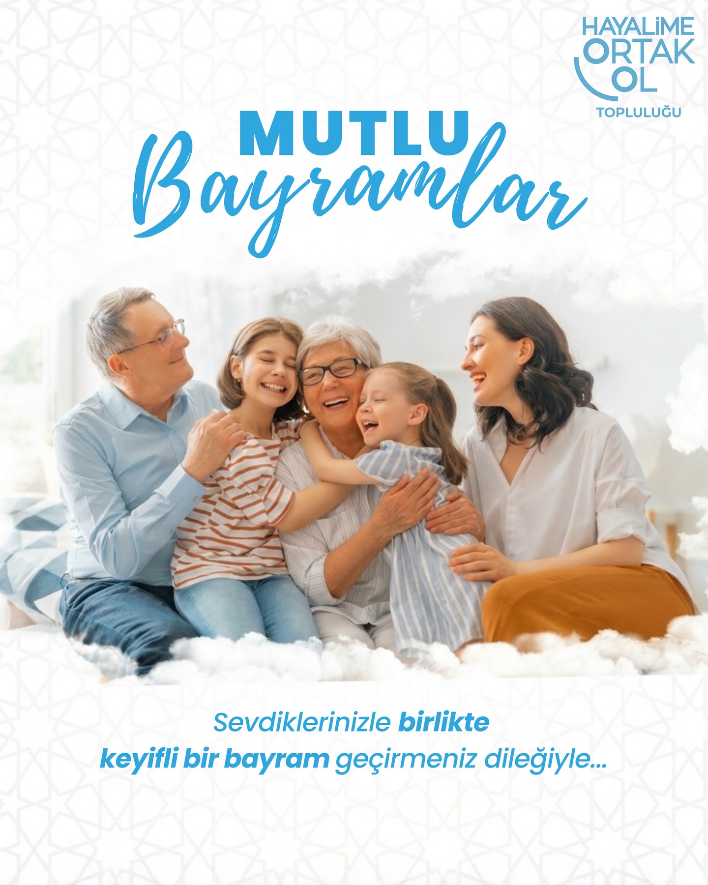 Hayalime Ortak Ol Topluluğu olarak, sevdiklerinizle birlikte sağlık, huzur ve mutluluk dolu bir bayram geçirmenizi dileriz. İyi bayramlar! 💙 ✨